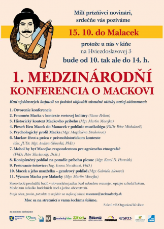 1. Medzinárodňí konferencia o Mackovi